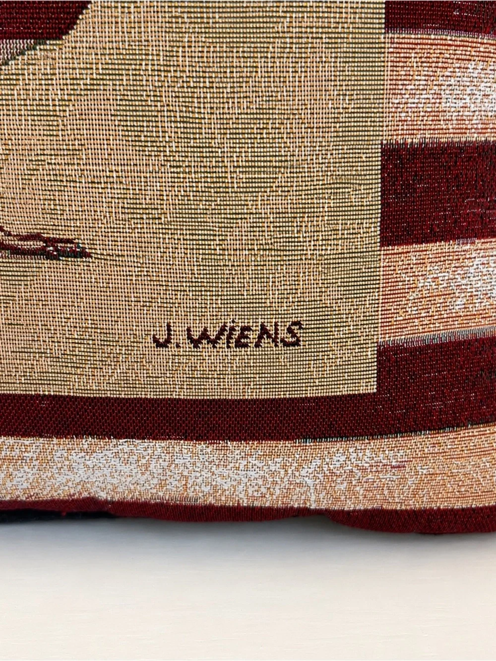 J. Wiens Americana Rooster Tapestry Throw Pillow 16x16 Patriotic Farmhouse Decor